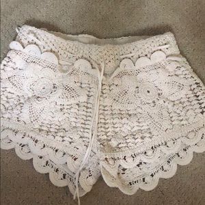 Crochet bikini bottom cover up